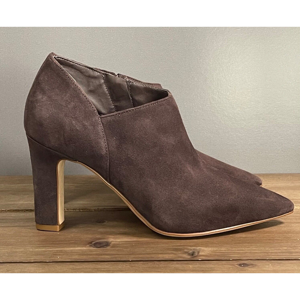 Cole Haan Grand 360 Women's Vestry Ankle Booties Size 5.5 Brown Suede Zip Up - Picture 1 of 16